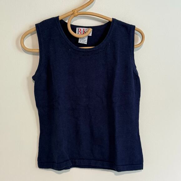 Vintage R&K Originals Cardigan Tank Top Set - 12 - Picture 3 of 6